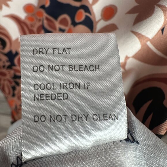 Tracy Negoshian Shift Dress Womens Size M Multicolor Pullover Floral 3/4 Sleeve - Picture 10 of 10